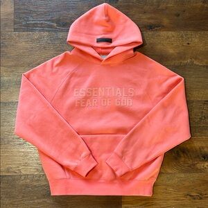 Fear of God Essentials Hoodie Coral